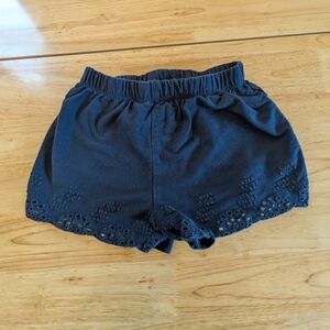 Next Toddler Size 1.5-2 Years Eyelet Shorts Navy Summer Girls Preschool EUC
